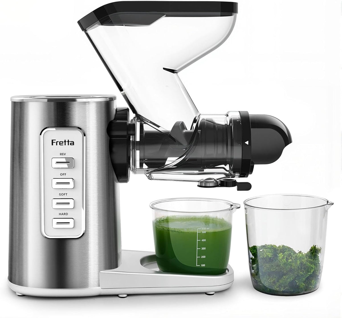 Fretta Edge Max F3500 Slow Juicer, Kaltpress-Entsafter (200W, 3