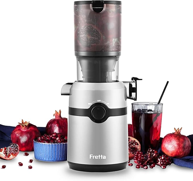 Fretta スロージューサー F5000 本体 Fretta Nifty F5000 Slow Juicer – Kaltpress-Entsafter (4,25